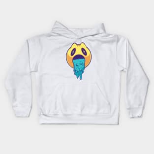 Vomiting Emoticons Shocked Mode Kids Hoodie